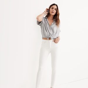 Size 25 Madewell white denim